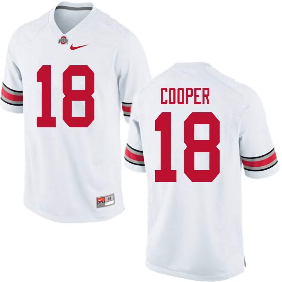 Jonathon Cooper Ohio State Buckeyes Men's NCAA #18 Nike White College Stitched Football Jersey PAT6156OF